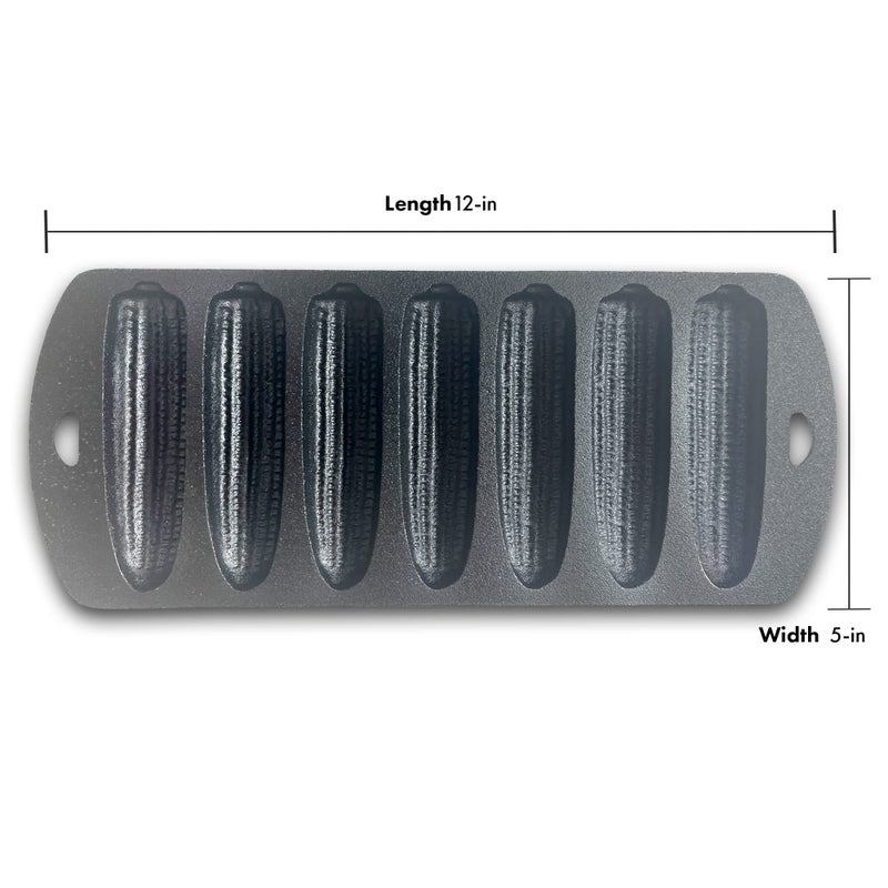 Bayou Classic 7490 Cast Iron Cornbread Pan Perfect For Baking Golden Brown Cornbread w/Crispy Edges - Image 3